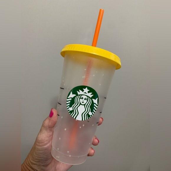 π5/$15 Starbucks Color Changing Cold Brew Cup with lid & straw, NEW - Picture 3 of 3